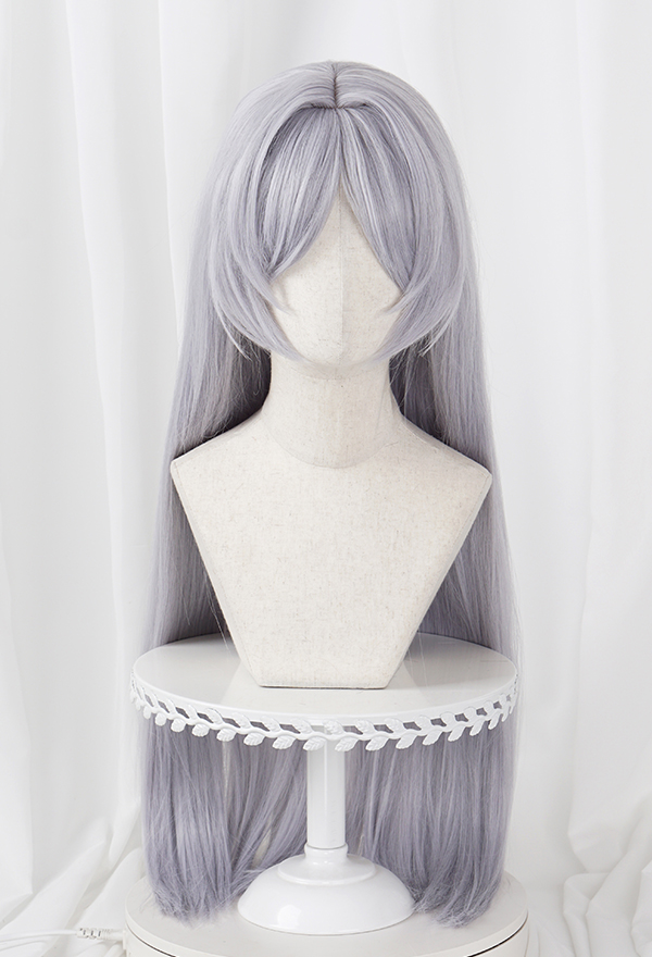 Friren at the Funeral Friren Cosplay Wig Long Straight Silver Grey Wig