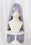 Friren Cosplay Larga Peluca Recto de Plata