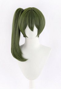 Friren: Beyond Journey's End Übel Cosplay Wig Dark Green Ponytail Straight Wig