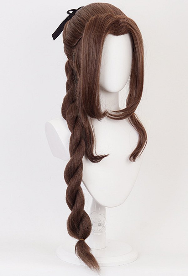ff VII Perruque de Cosplay Aeris Gainsborough Longue