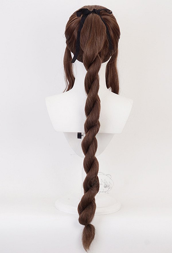 ff VII Perruque de Cosplay Aeris Gainsborough Longue