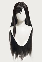 FF FF Perruque de Cosplay Tife Longue Droite Noir FF FF Perruque de Cosplay Tife Longue Droite Noir