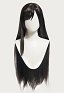 FF FF Perruque de Cosplay Tife Longue Droite Peluca