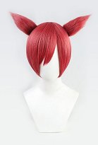 FF FF14 Tia Crystal Lord Cosplay Perücke Kurze rosa Perücke