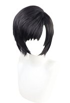 FF Yuffie Kisaragi Cosplay Wig Short Straight Black Wig
