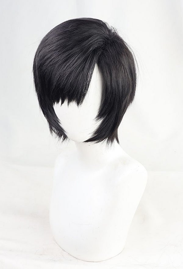 FF Yuffie Kisaragi Cosplay Wig Short Straight Black Wig