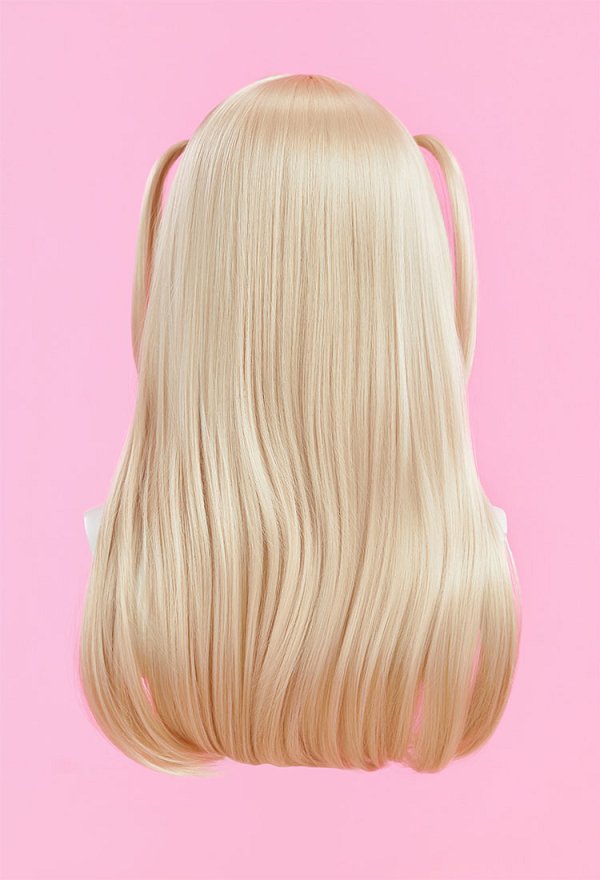 Fate/kaleid liner Prisma Illya Cosplay Wig Beige Blonde Long Wig