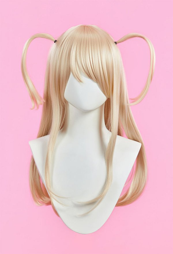 Fate/kaleid liner Prisma Illya Cosplay Wig Beige Blonde Long Wig