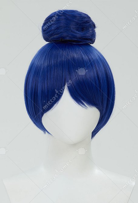 Five Nights at Freddy\'s Ballora Perruque Cosplay Perruque en chignon bleu