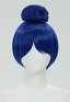 Five Nights at Freddy's Ballora Cosplay Perücke kurze blaue Perücke mit hohem Haarknoten