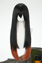 GACHIAKUTA Amo Empool Cosplay Wig Black and Orange Two-Tone Long Wig GACHIAKUTA Amo Empool Cosplay Wig Black and Orange Two-Tone Long Wig