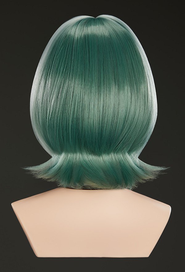 GACHIAKUTA Guita Hebby Cosplay Wig White Highlight Light Green Short Wig