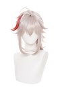 Genshin Impact Kaedehara Kazuha Cosplay Wig Beige Wig with Red Highlights
