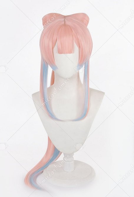Genshin Impact Perruque de Cosplay Sangonomiya Kokomi Longue