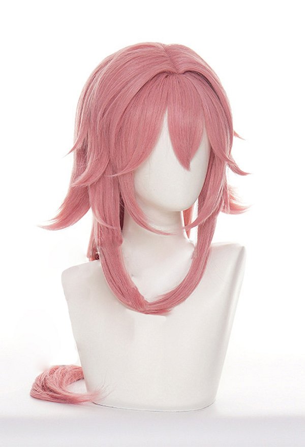 Genshin Impact Yae Miko Cosplay Wig Pink Wig