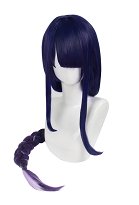 Genshin Impact Raiden Shogun Cosplay Peluca Degradada Púrpura con Trenza Larga Genshin Impact Raiden Shogun Cosplay Peluca Degradada Púrpura con Trenza Larga