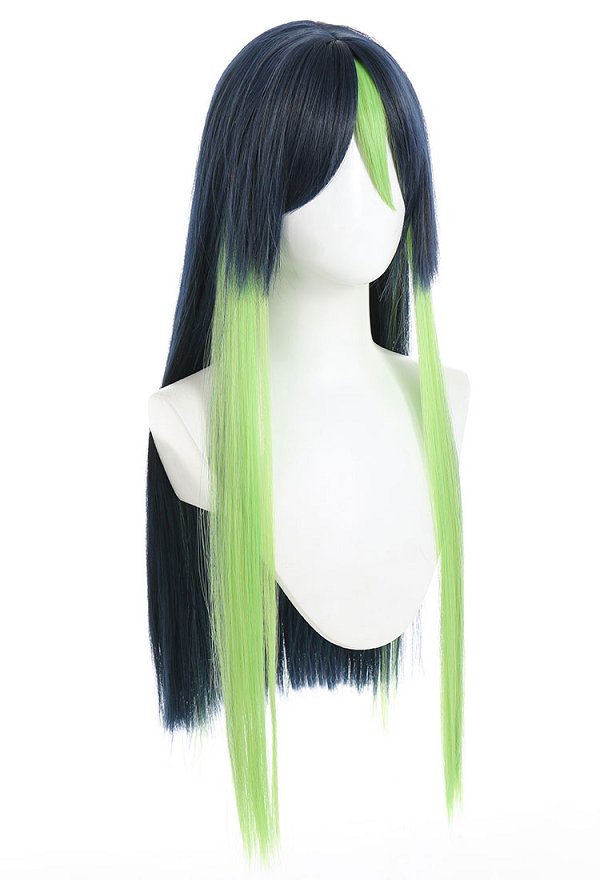 Genshin Impact Tighnari Cosplay Wig Women Long Gradient Green Wig