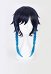 Genshin Impact Bards Venti Gradient Mischfarbe Cosplay Perücke