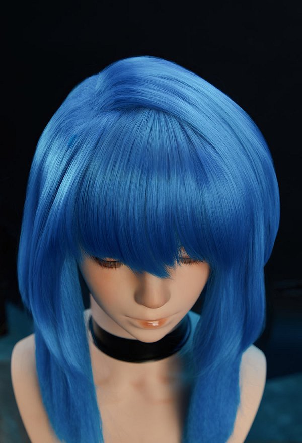 Ghost in the Shell Motoko Kusanagi Cosplay Wig Blue Short Wig