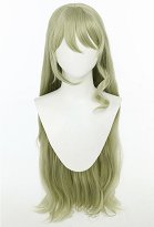 Honkai Impact 3rd Mobius Cosplay Wig Long Curly Light Green Wig