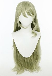 Honkai Impact 3rd Mobius Cosplay Wig Long Curly Light Green Wig