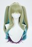 Honkai Impact 3 Mobius Cosplay Wig Green Blue Long Curly Wig