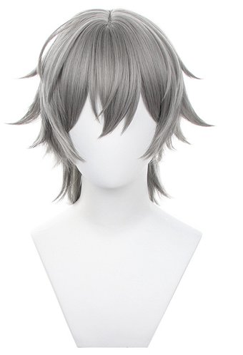 Honkai: Star Rail Perruque de Cosplay Trailblazer Homme Perruque Courte Argentée avec Frange