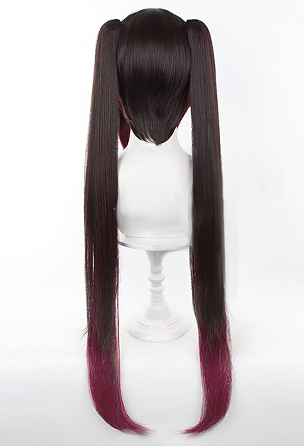 Honkai: Star Rail Sparkle Cosplay Wig Long Straight Brown Red Wig