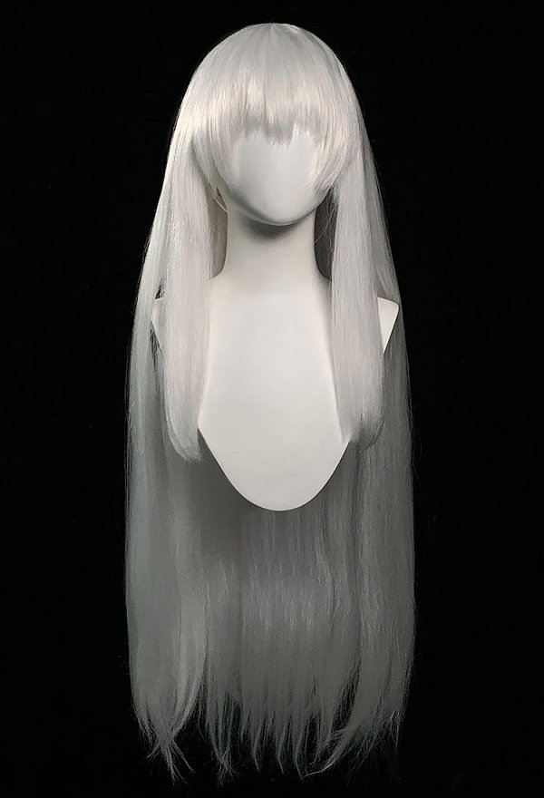 Dog Demon Cosplay Wig Silver White Long Wig