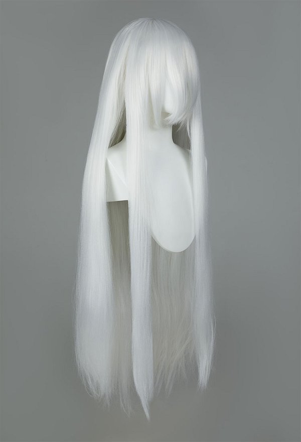 Dog Demon Cosplay Wig Silver White Long Wig