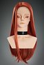 Invincible Eve Cosplay Wig Dark Orange Long Straight Wig
