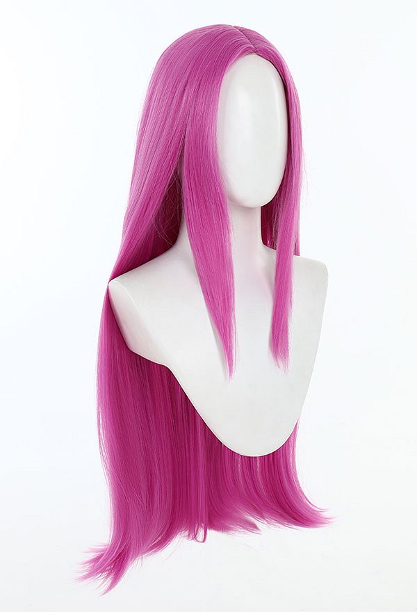 JJBA Stone Ocean Narciso Annasu Cosplay Larga Peluca Rosa