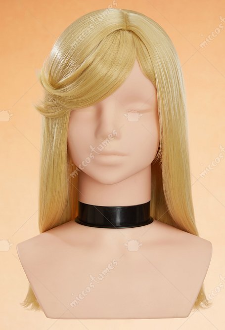 JJBA 7 SBR Lucy Acero Peluca Cosplay Peluca Dorada