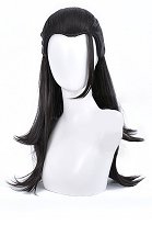 Jujitsu Fight Communicate Perruque de Cosplay Geto Suguru Longue Noire Raide Wig