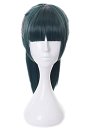 Maki Zen'in Disfraz de Cosplay Pelucas Largas de Color Verde Oscuro para el Cosplay del Personaje de Zenin Maki en el Anime jujitsu fight