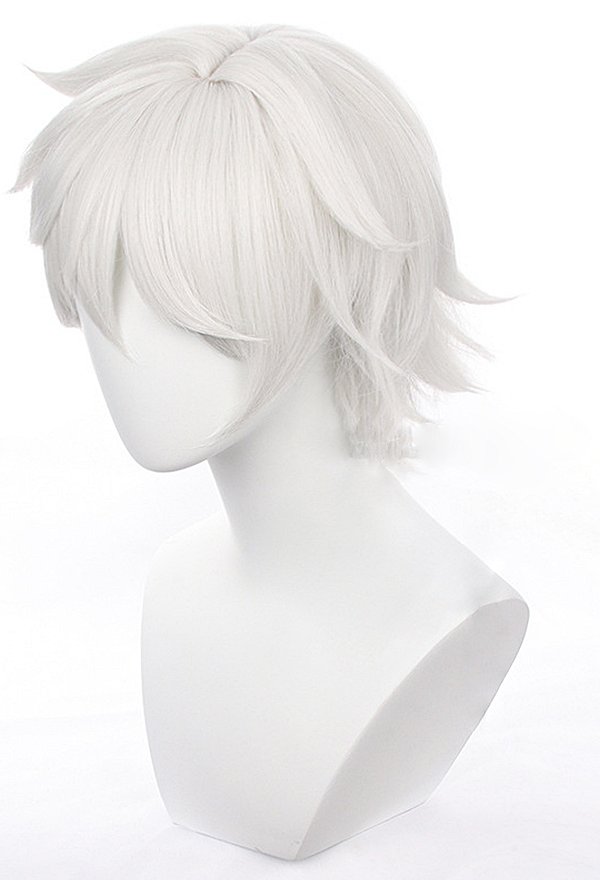 Hell: Jigokuraku Gabimaru Cosplay Wig Short Silver White Wig
