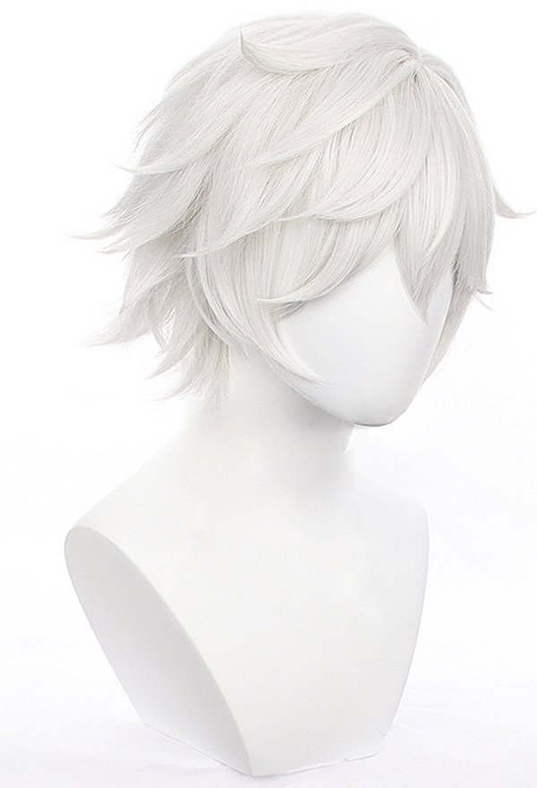 Hell: Jigokuraku Gabimaru Cosplay Wig Short Silver White Wig