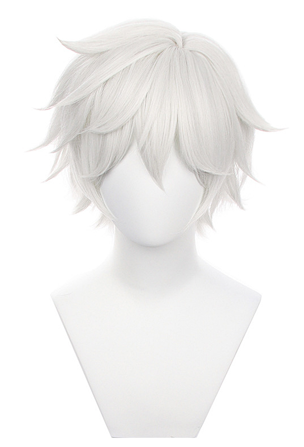Hell: Jigokuraku Perruque de Cosplay Gabimaru Perruque Shiver Blanche