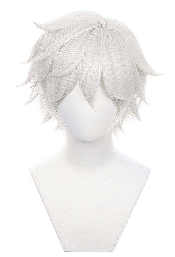 Hell: Jigokuraku Gabimaru Cosplay Wig Short Silver White Wig