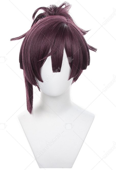 Hell: Jigokuraku Perruque de Cosplay Yuzuriha Perruque Queue de Cheval à Clip Tigré avec Frange