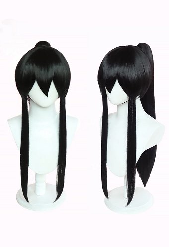 Monster No.8 Mina Cosplay Wig Black Long Straight Wig