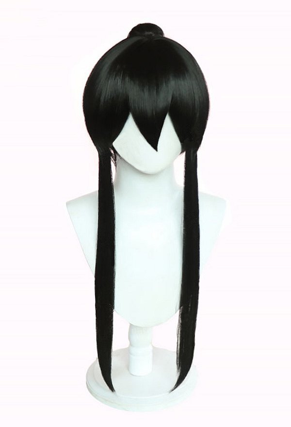Monster No.8 mina Cosplay Peluca Negra Larga y Recta