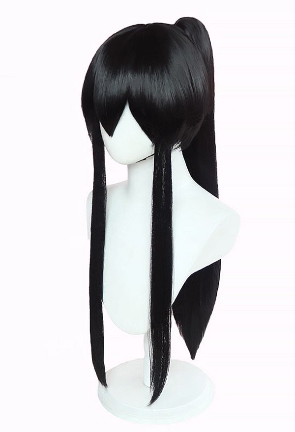 Monster No.8 mina Cosplay Peluca Negra Larga y Recta