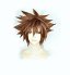 Kingdom Hearts III Sora Brown Explosive Short Cosplay Peluca