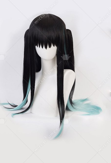 KNY Mist Pillar Muichiro Cosplay Long Wig