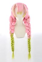 New KNY Love Green Pink Gradient Color Cosplay Wig New KNY Love Green Pink Gradient Color Cosplay Wig