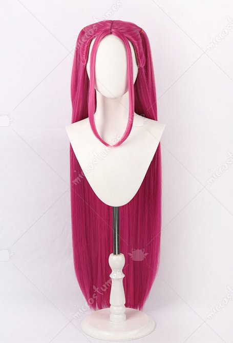 K-POP: Cazadoras de Demonios Mira Cosplay Peluca larga de color rosa