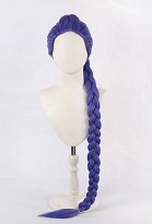 Peluca para Cosplay de Rumi de K-POP: Cazadoras de Demonios Trenza larga en azul y morado Peluca para Cosplay de Rumi de K-POP: Cazadoras de Demonios Trenza larga en azul y morado