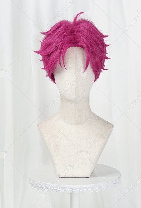 Kpop Killer The Saja Boys Cosplay Perruque courte rose rouge