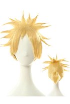 LOL Battle Academia Ezreal Kurz Golden Cosplay Perücke LOL Battle Academia Ezreal Kurz Golden Cosplay Perücke